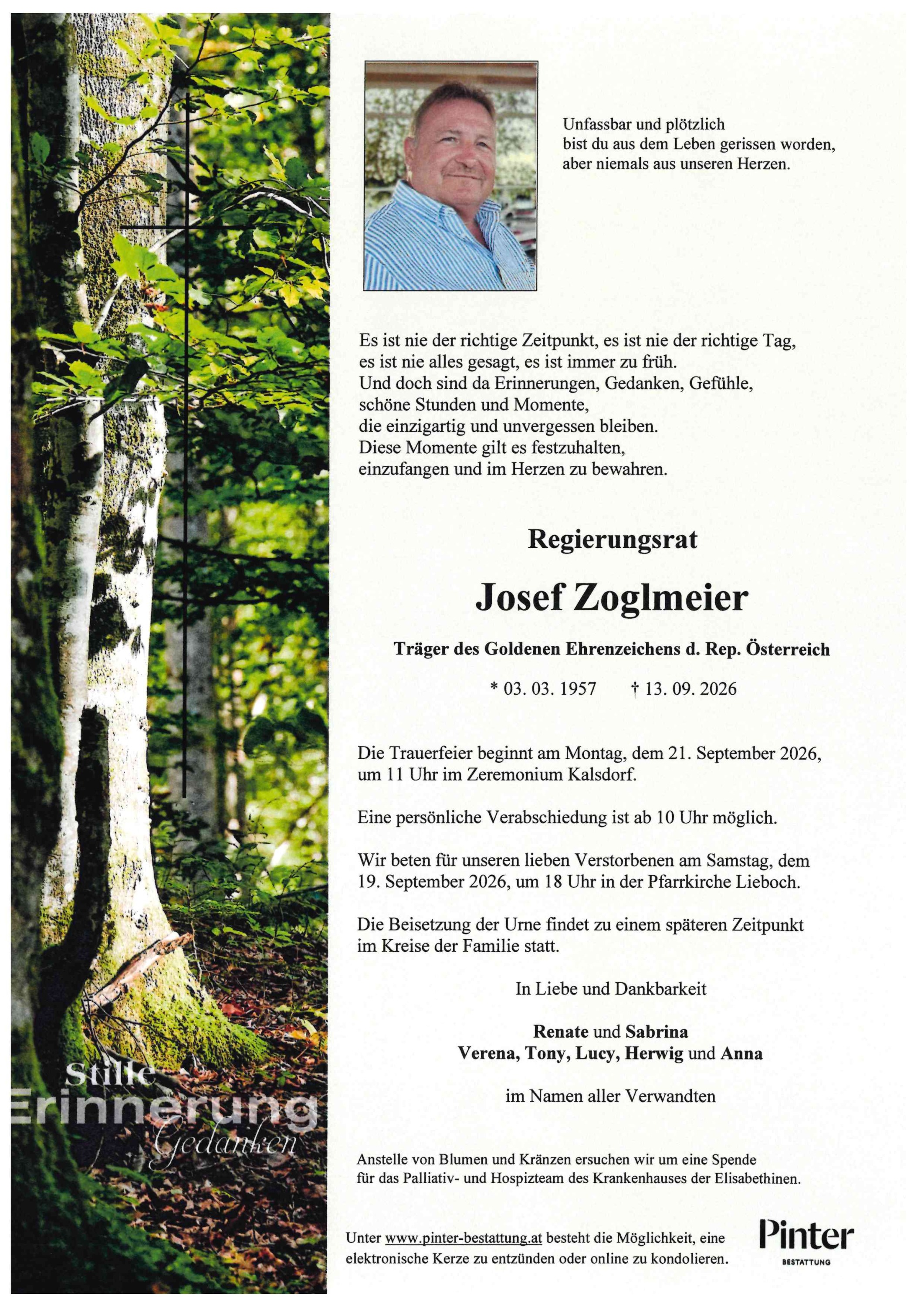 Regierungsrat Josef Zoglmeier